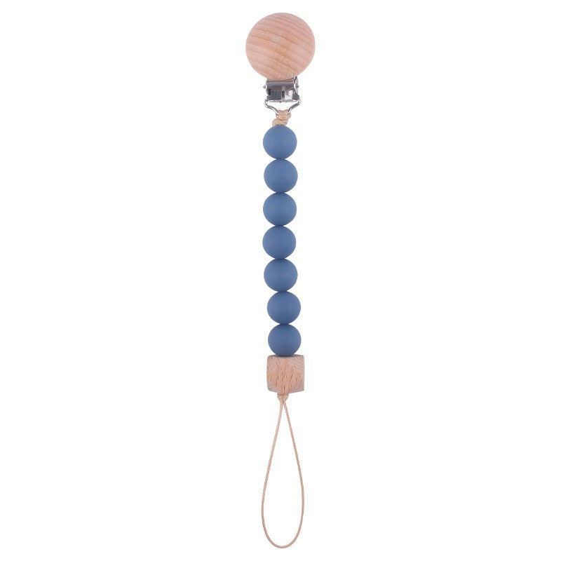 Beach Wood Pacifier Clip