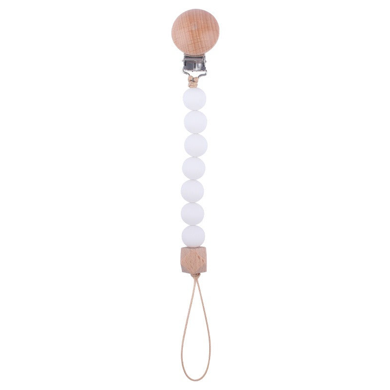 Beach Wood Pacifier Clip