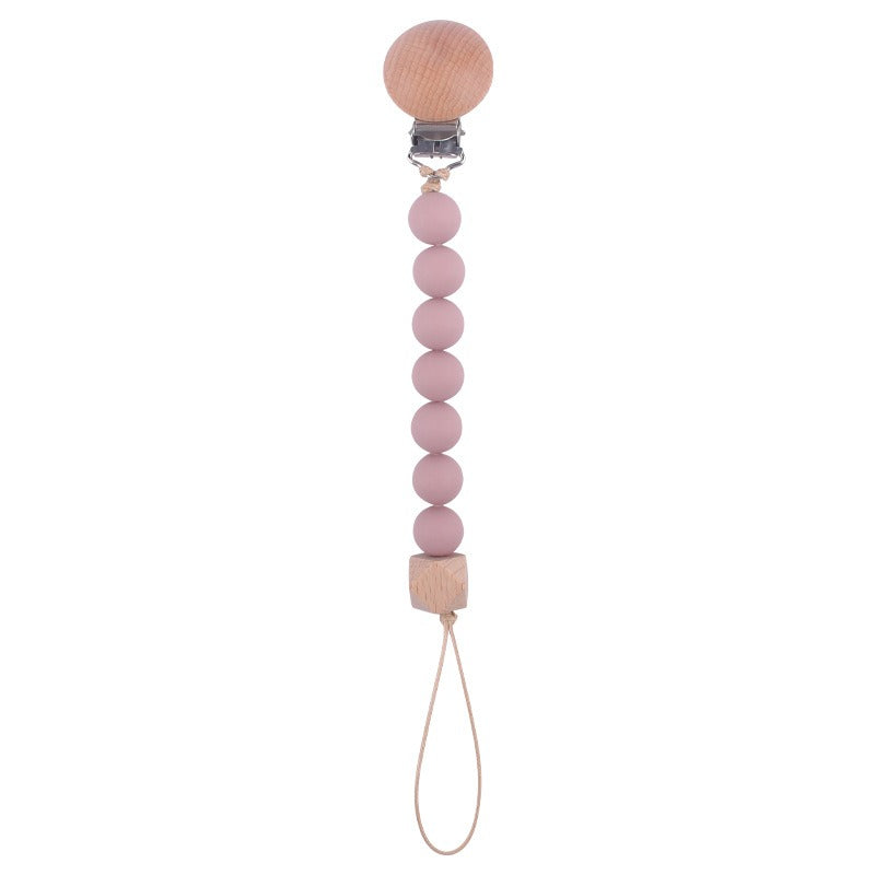 Beach Wood Pacifier Clip