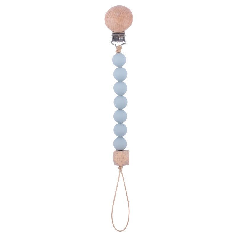 Beach Wood Pacifier Clip