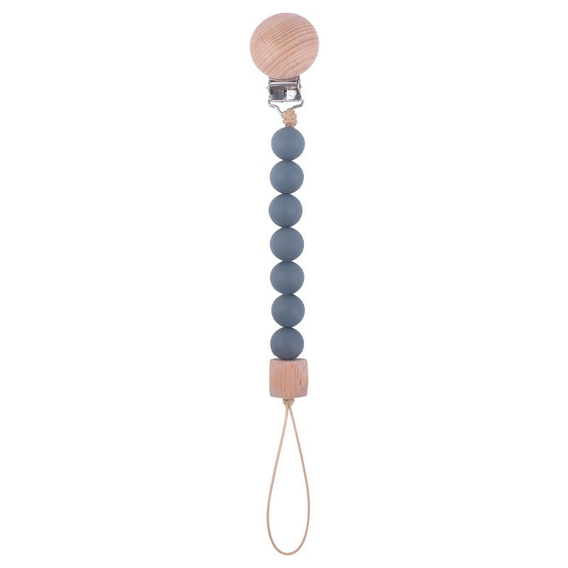 Beach Wood Pacifier Clip