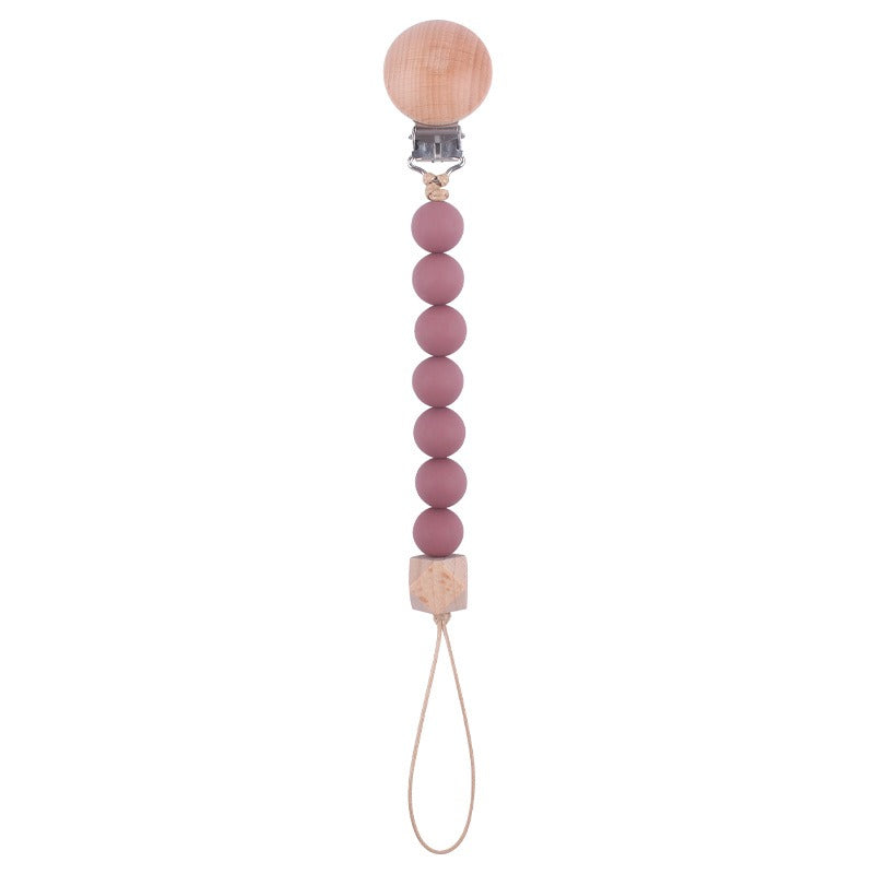 Beach Wood Pacifier Clip