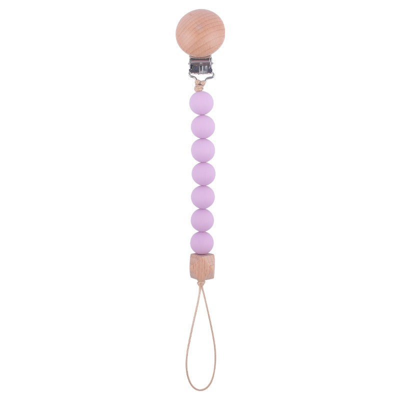 Beach Wood Pacifier Clip