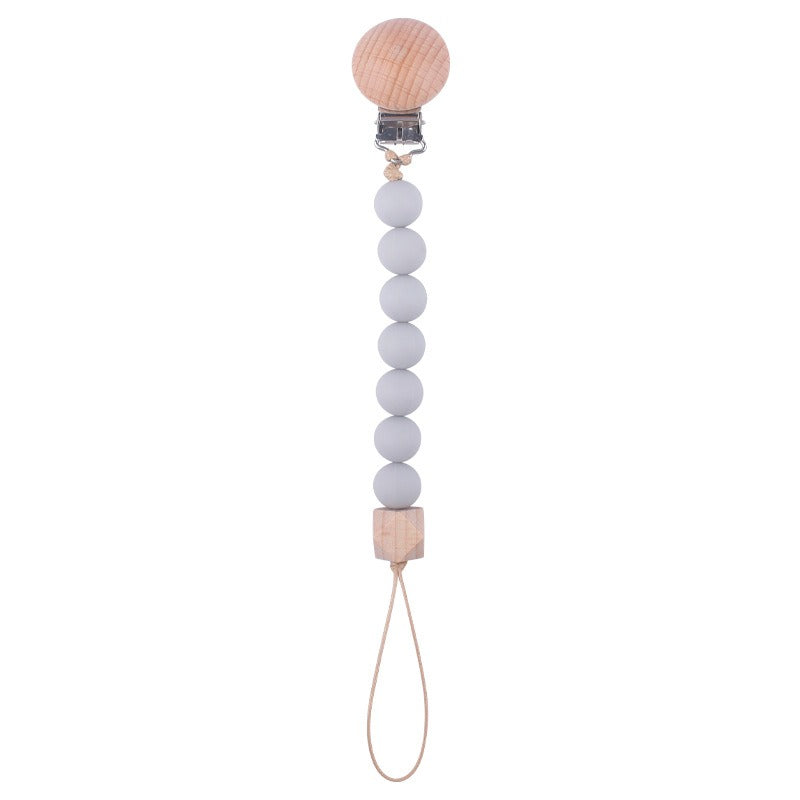 Beach Wood Pacifier Clip