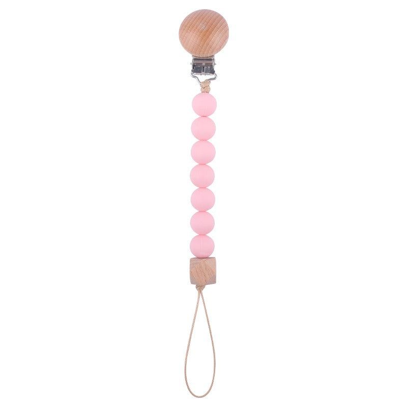 Beach Wood Pacifier Clip